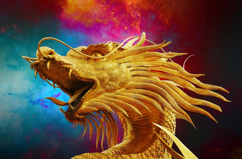 Dragon Guardian in a Fantasy Landscape